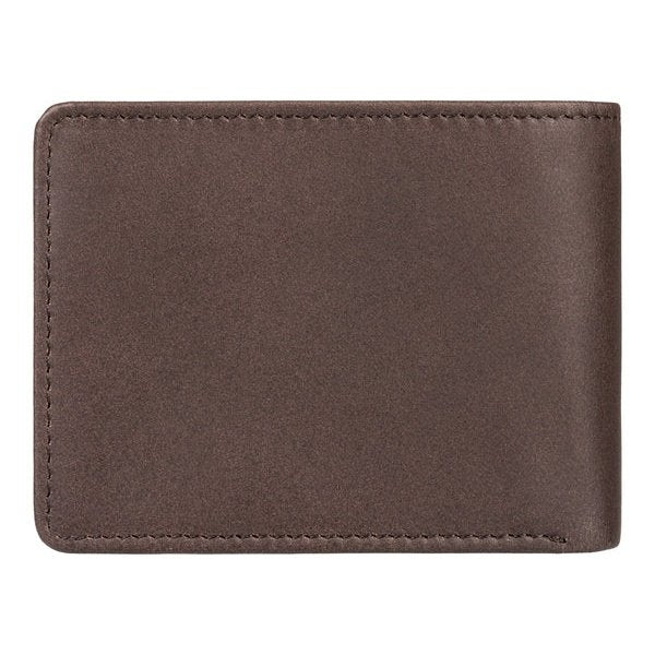 Mac Tri-Fold Leather Wallet - Mens Wallet (Medium) - Chocolate Brown - ManGo Surfing