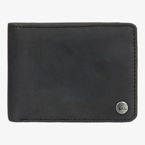 Mac Tri-Fold Leather Wallet - Mens Wallet (Medium) - Black - ManGo Surfing