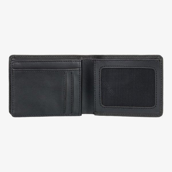 Mac Tri-Fold Leather Wallet - Mens Wallet (Medium) - Black - ManGo Surfing