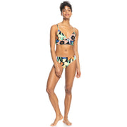Color Jam Bikini Top - Womens Tank Bikini Top - Anthracite Flower Jammin - ManGo Surfing