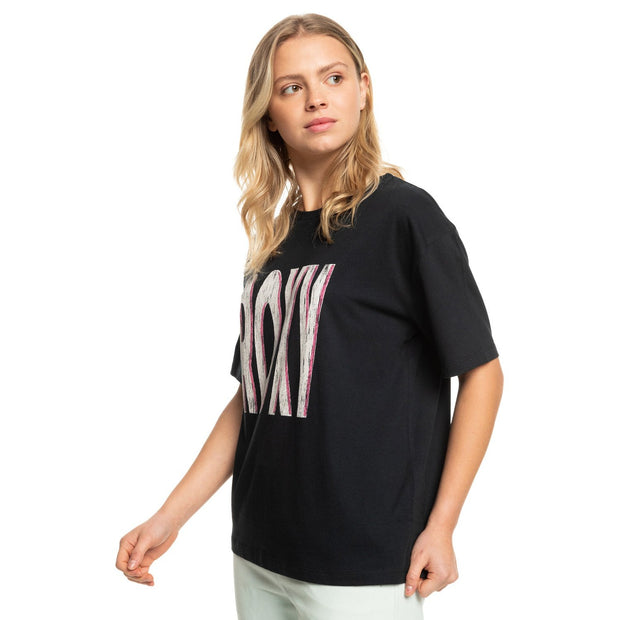 Sand Under The Sky T-Shirt - Womens Short Sleeve Tee - Anthracite - ManGo Surfing