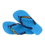 Havaianas Brasil Logo - Womens Flip Flops - Turquoise/Turquoise - ManGo Surfing