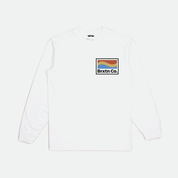 New Wave Mens Long Sleeve Standard Tee - White - ManGo Surfing