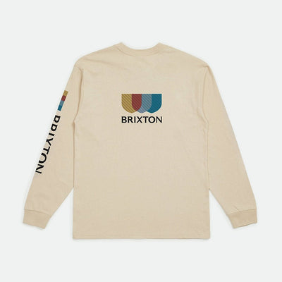 Alton Long Sleeve Mens T-Shirt - Sand Beige - ManGo Surfing